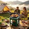 Kerosene Cooking Stove Portable for Camping, 8-Wicks Emergency Camp Heater, Hiking Burner Lightweight Furnace Outdoor Picnic Warmer