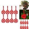 8 Stück Chinesisches Neujahr Cny Outdoor Rote Dekoration Festival Bonsai Geldbaum Anhänger Für Festliche Feiern