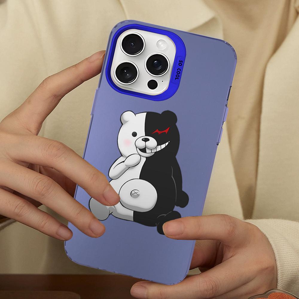 Danganronpa Junko Enoshima Monokuma Phone Case For IPhone 16 15 14 13 12 11 Pro Max X XR XSMAX Plus Matte Shockproof Back Cover