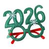 2026 Christmas Glasses Frame Santa Claus Xmas Tree Glasses Photo Booth Props Kids Gifts New Year Party Decorations Navidad Noel