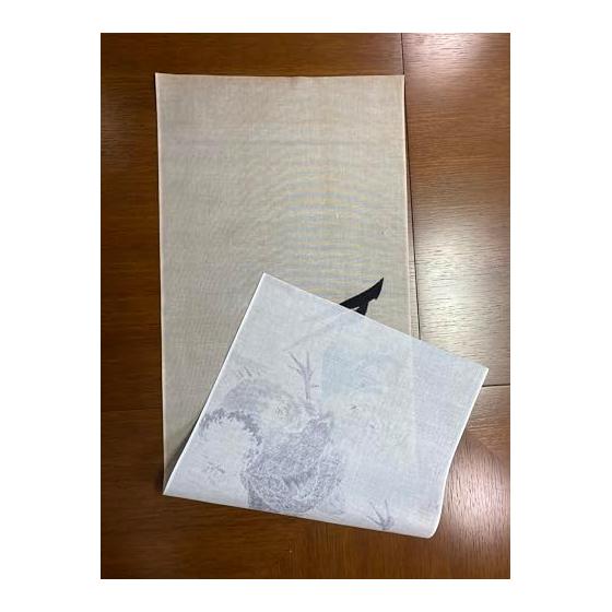 Ito Jakuchu Rooster Hen Chick "Kokon Tozai" Ukiyo-e Tenugui (Japanese Hand Towel) - Approx. 90cm, Made in Japan, Cute & Cool Japanese Pattern, Animal