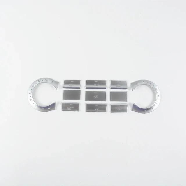 

Black Center Console Air Conditioner Buttons Trim Decals Car Styling For Mercedes Benz C117 CLA X156 GLA W176 W246 A B Class серебряный