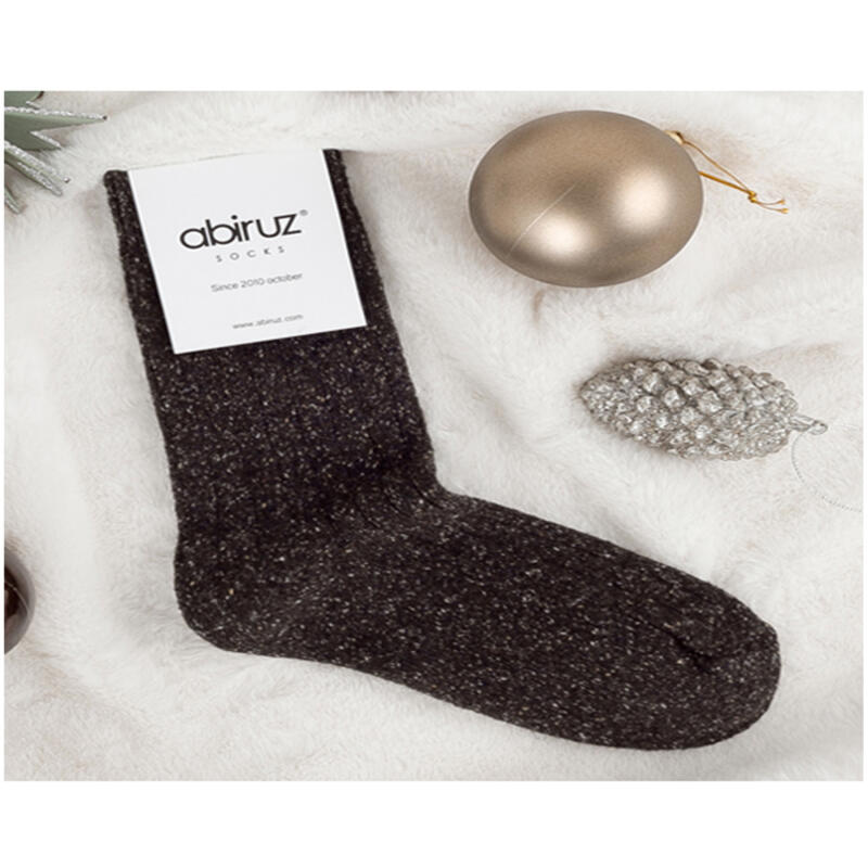 Women s Agnes Wool Socks Brown 235~275mm