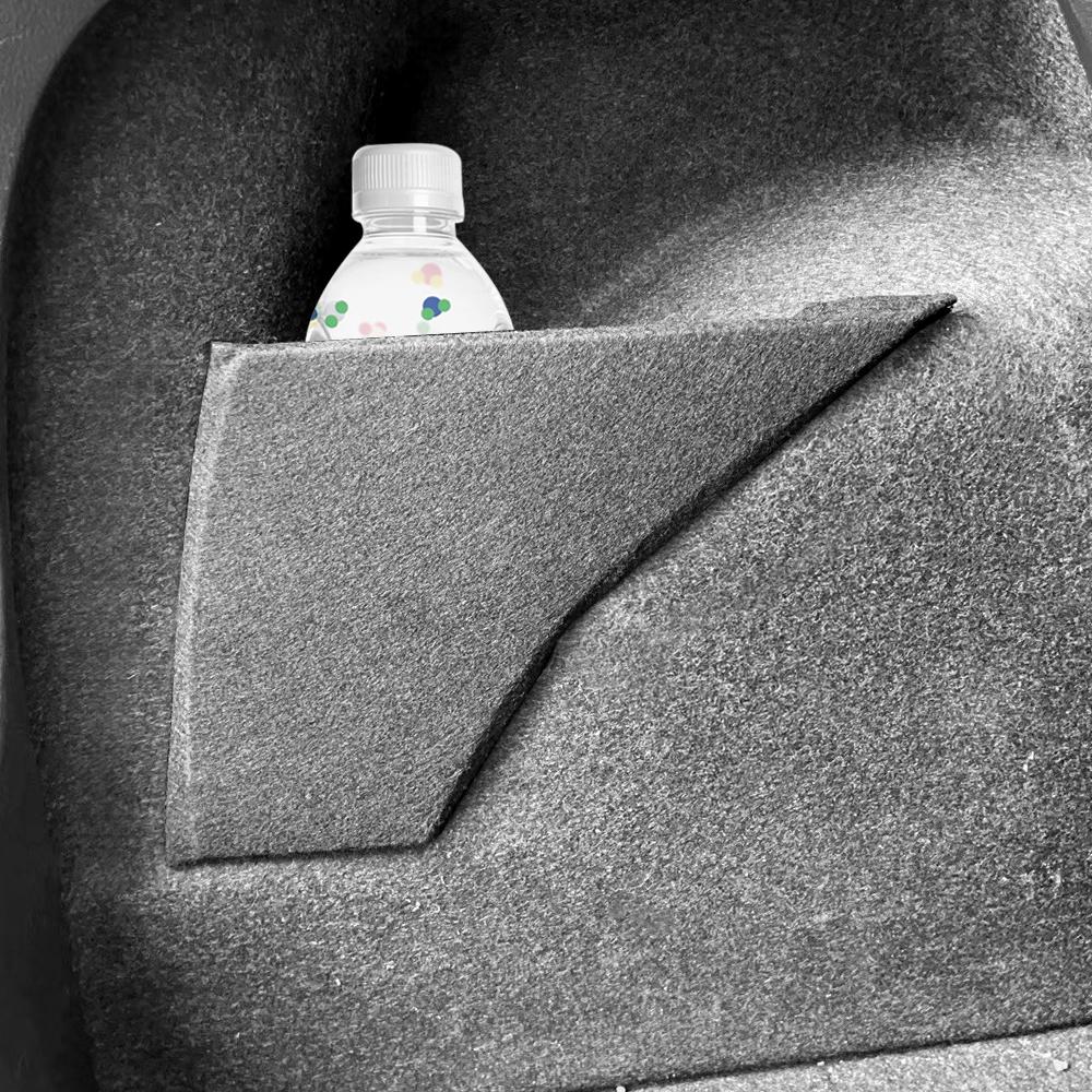 Für VW Polo Schrägheck 2011-2018 Autozubehör Flanell Auto Kofferraum Seitenaufbewahrung Organizer Brett Trennwände Platte Planke