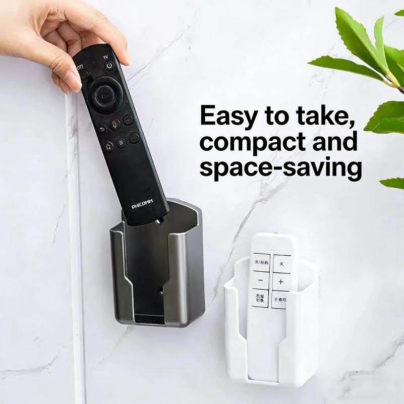 Wall Mounted Remote Control Holder Organizer Air Conditioner Storage Box Durable Non Perforated Wall Stand Holder