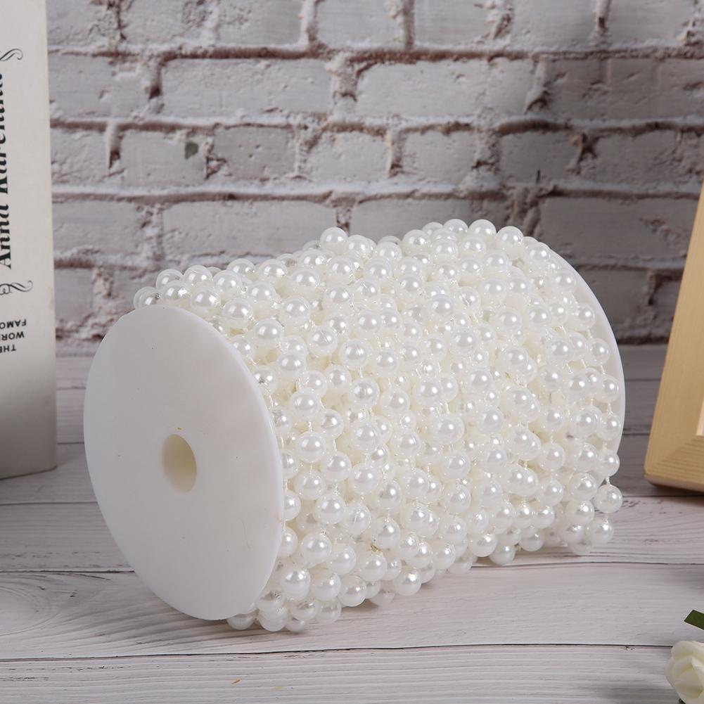 Șir de Mărgele Perle 10mm 20m ABS Mărgele Perle Faux Accesorii Vestimentare pentru DIY Decorare Uși