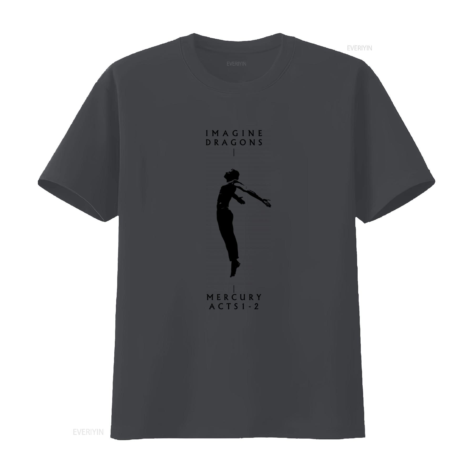 

Imagine Dragons Mercury Acts 1 2 Album Design Heavy Cotton T Shirt vintage Washed Breathable Stylish homme streetwear graphic 4XL