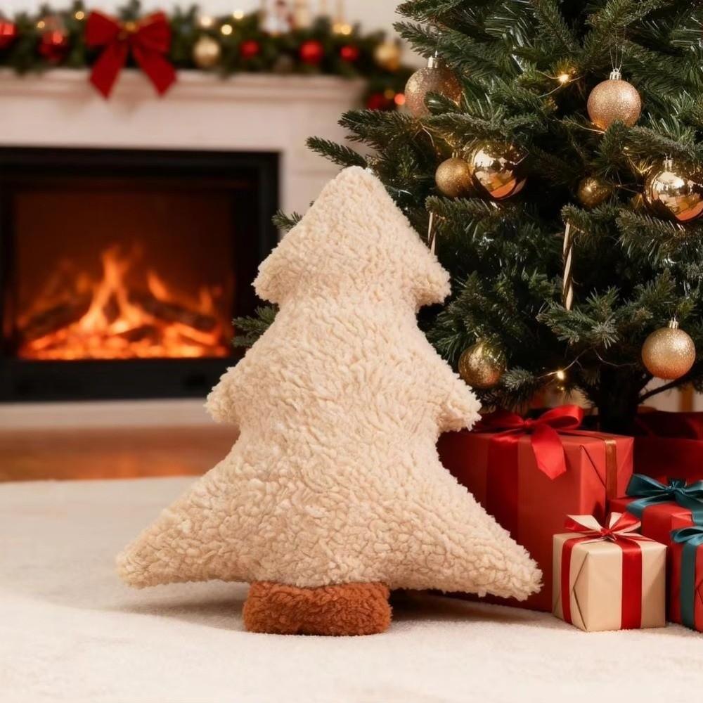 Soft Christmas Tree Pillow 40cm Festive Decor Pillow New Stuffed Plush Pillow  Christmas
