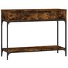 VidaXL Console Table Smoked Oak 100x34.5x75 Cm Engineered Wood 833395