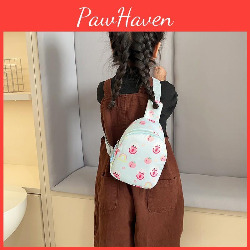 Adorable Bunny Themed Chest Bag Kids Cartoon Shoulder Crossbody Bag Cute Gift