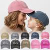 Adjustable Mama Mini Embroidery Caps Vintage Family Baseball Cap Outdoor Sunscreen Hats Gifts