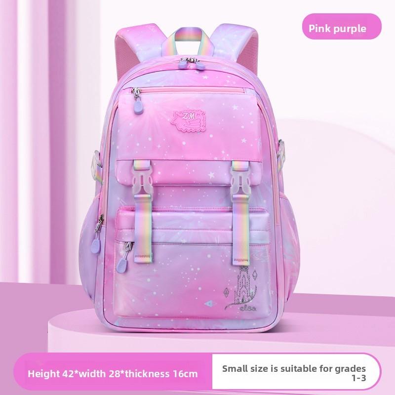 Baby Kids Backpack For Elementary School Girls With Lightweight Nylon And Gradient Design For School Use
