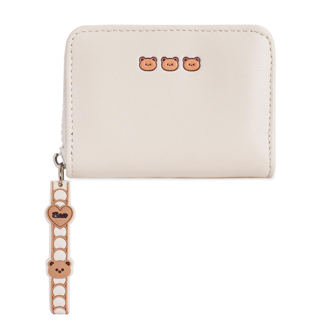 Dopamine Color Mini Women's Short Wallet Compact Cute Card Holder Money Clip Pocket For Student Cash Coin Storage Oragnizer