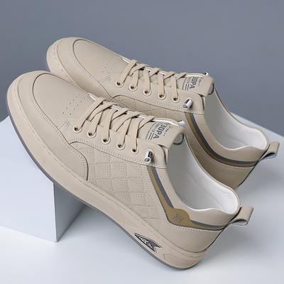 2025 Buty na deskę Jeden krok Męskie Wiosna Edycja Koreańska Biznesowe Sportowe Casual Skórzane Buty Męskie