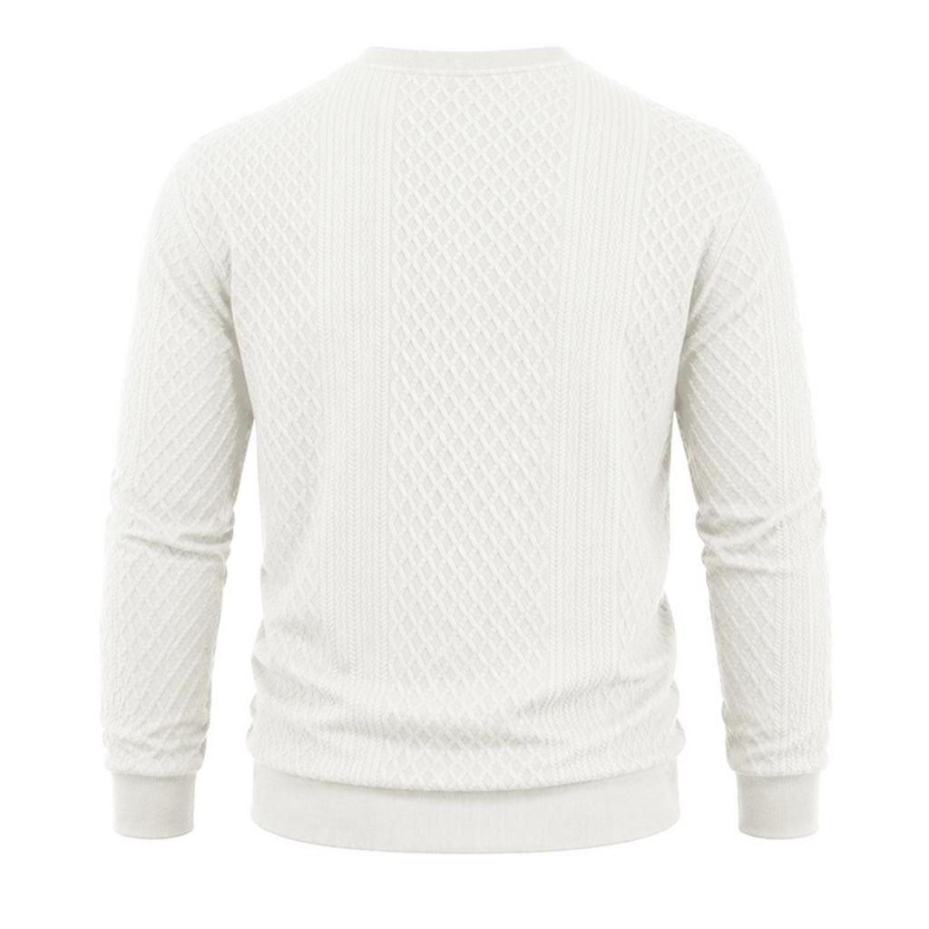 Men's Long Sleeve Crewneck Sweatshirt, Loose Fit, Thick for Fall and Winter