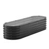 Metal Raised Garden Bed 6.56x1.96x1.4 Ft Galvanized Planter Box Dark Gray