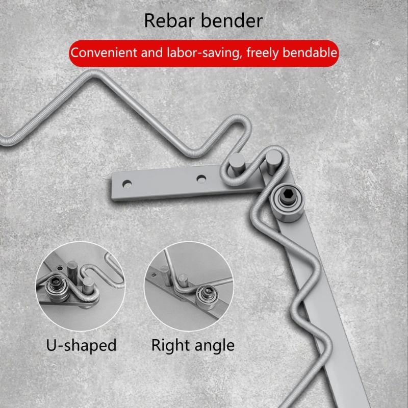 High Carbon Steel Manual Metal Rod Bender For U Shape Right Angle Bending Smooth Operation Low Noise DIYer Craft Tool