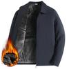 Giacca Cappotto da Uomo Autunno e Inverno in Velluto Ispessito Abbigliamento Invernale da Uomo di Mezza Età e Anziano Cappotto di Cotone Abbigliamento Largo da Papà da Uomo