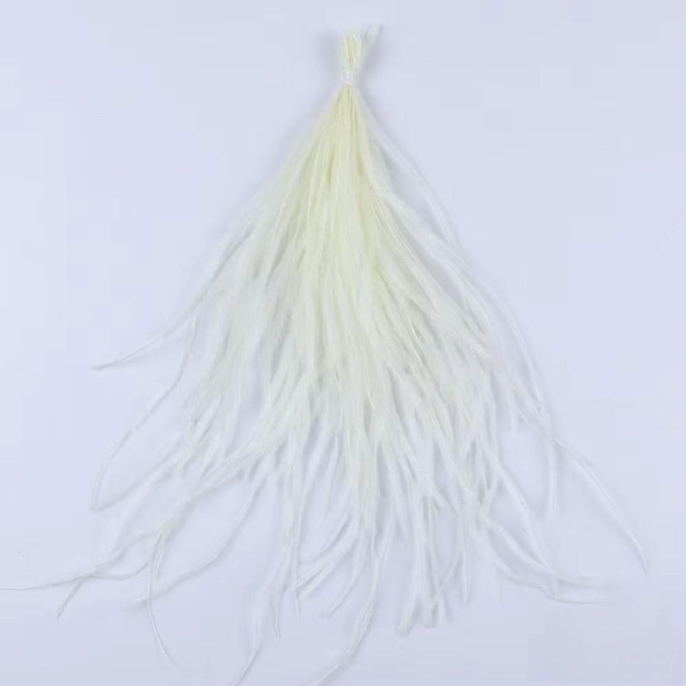 100Pcs DIY Ostrich Feathers Ribbon Tassel Loose Plumas Decorativas  for Clothes Decoration