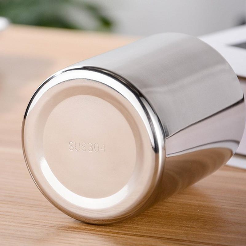 Stainless Steel Beer Mug Double Layer Anti-Scalding Coffee Milk Cup Wine Water Tumbler Office Home Drinkware Kitchen Accessories