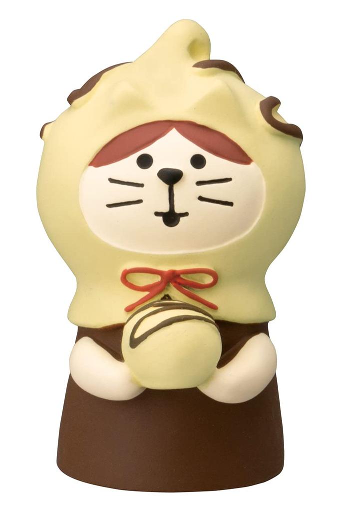 Decor Corporation Concombre Cat Riding Hood Bonbon Chocolate White Size Approx. W2.7 D3.2 H4.5 ZCB-62563