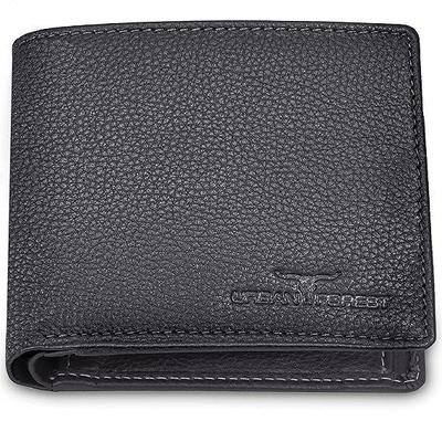 Stan Grey Minimalist Leather Wallet for Men