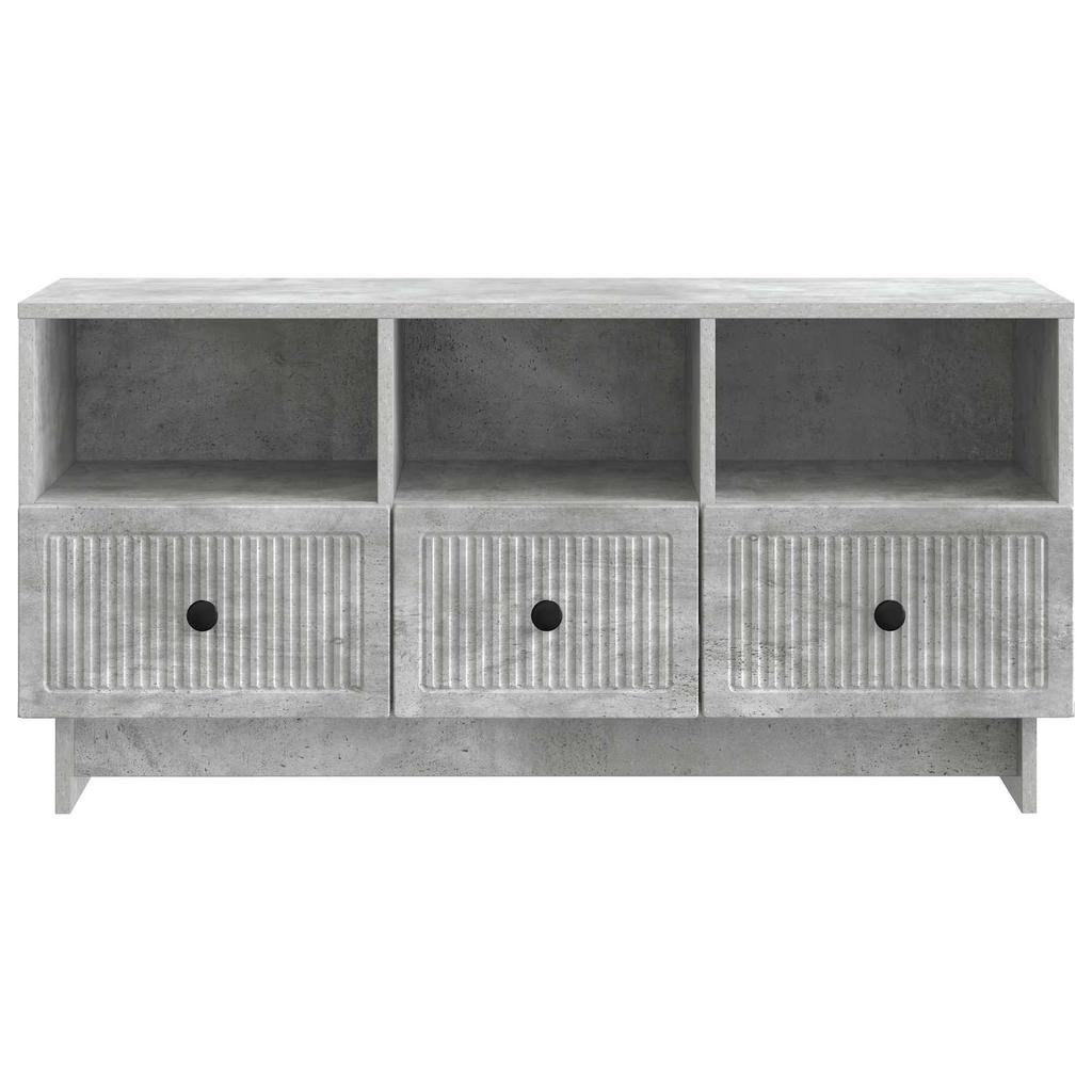 TV Stand Concrete Grey 102 x 34.5 x 50 cm Particleboard