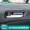 For Toyota Corolla Cross Xg10    2024 2025 Hybrid Car Inner Door Handle Bowl Cover Trim 3d Trims Accessories