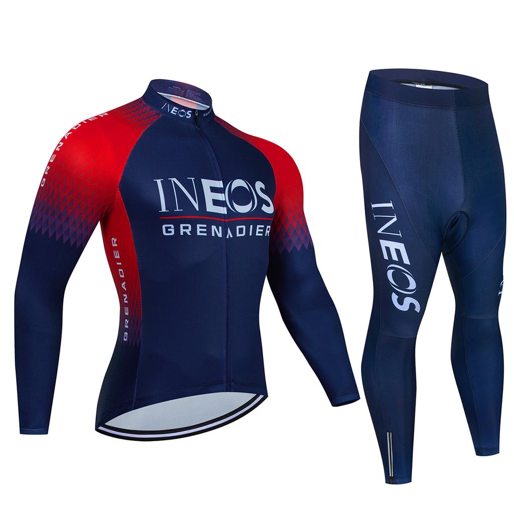 2026 Ineos Grenadier Conjunto de Maillot de Ciclismo de Otoño Manga Larga Secado Rápido Ropa de Bicicleta MTB Maillot Ropa Ciclismo Bicicleta de Carretera Ropa Deportiva