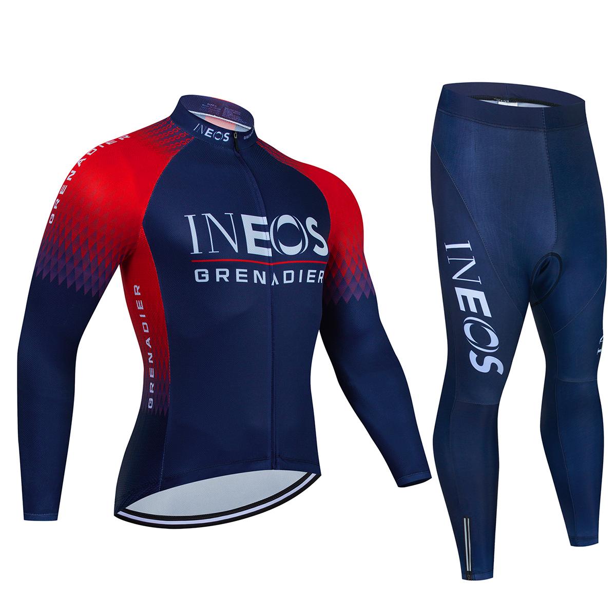 

Ineos Grenadier Long Sleeve Quick-Dry Bicycle Clothing MTB Maillot Ropa Ciclismo Road Bike Sports Wear 2026 Autumn Breathable Cycling Suit Set S
