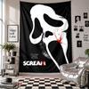 Wall TapestryScream Ghostface Art Hanging Cloth Decorative Background Cover for Room Decoration