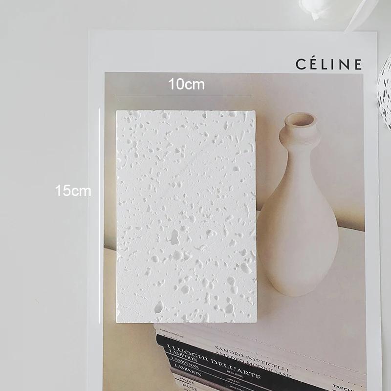 Kwadratowa kamienna jaskinia biżuteria kosmetyki rekwizyty zdjęcia pozowanie fotografia biżuterii kreatywny design tło do sesji dekoracja