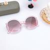 2025 Children's New Candy Color Round Frame Sunshade Sunglasses Cute Baby Personality Street Style Concave Shape Glasses