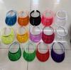 New Fashion Summer Outdoor Sports Sun Protection Cap Unisex Clear Plastic Visor Hat Candy Color PVC Sunshade Hat UV Protection H