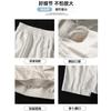 Radish pants women's spring and summer 2025 new Harlan pants white drape small nine-point ice silk wide-leg grandma pants