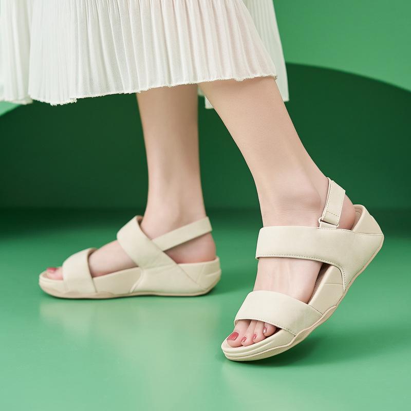 Fashion Sandals Women Light Sports Style Comfortable Rubber Large-Sized Thick-Soled Slippers Comfortable Breathable And Versatile Casual