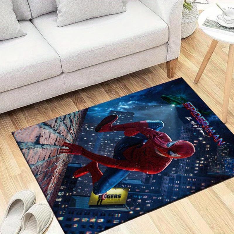 1pc Spider-Man Pattern Area Rug Soft Flannel Floor Mat for Living Room,Office,Bedroom and Carpet,Sofa Coffee Table Floor Mat 60cm by 90cm