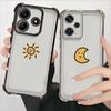 Phone Case for Redmi Note 10 Pro 10 Lite 12 Pro 10s 9S 11s 11 14 9Pro 13 Soft Cover Cartoon Sun Moon