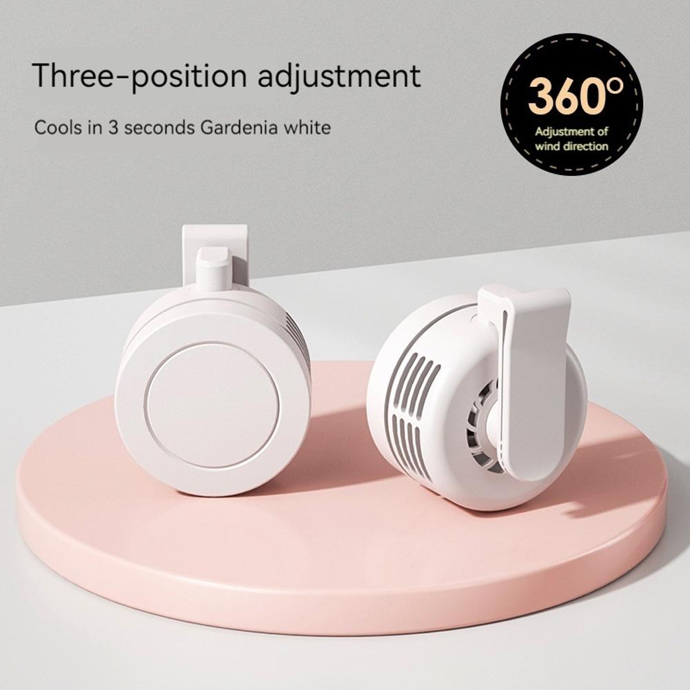 Mini Handheld Fan Wearable Portable Fan Rechargeable Personal Body Fan for Outdoor Work Hiking Travel