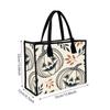 Halloween Pumpkin Tote Bag Fashion Canvas Handbag Casual Large Capacity Shopping Purse