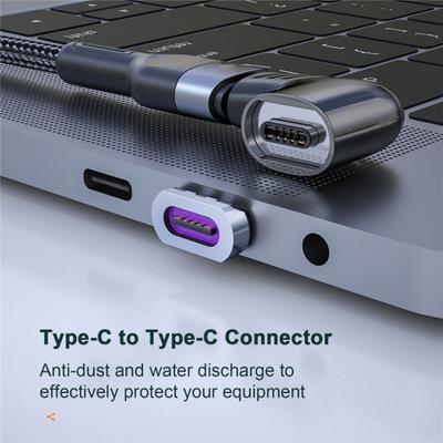 Type-C Magnetic Adapter PD120W 6A Quick Charge Aluminum Alloy USB C To Type-C Converter Computer Accessories