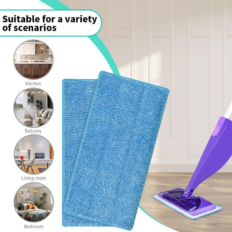 Washable Absorbing Microfiber Pad Compatible With Flash Power Mop Cleaning Floor
