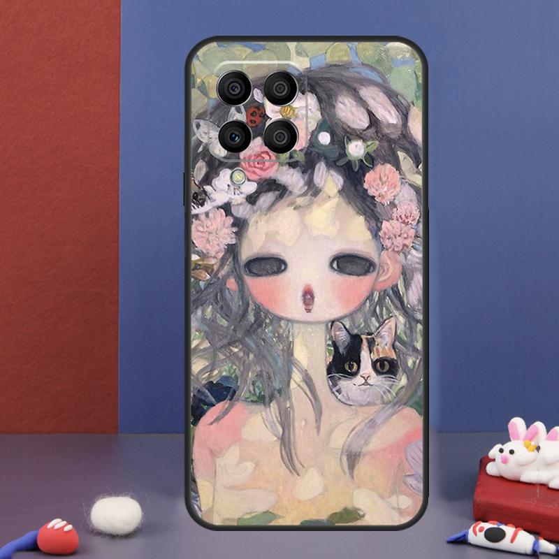 Cartoon Aesthetic Aya Takano Case For Samsung Galaxy M31 M21 M11 M13 M54 M34 M14 M56 M36 M16 M53 M32 M52 M35 M55 M15 M06