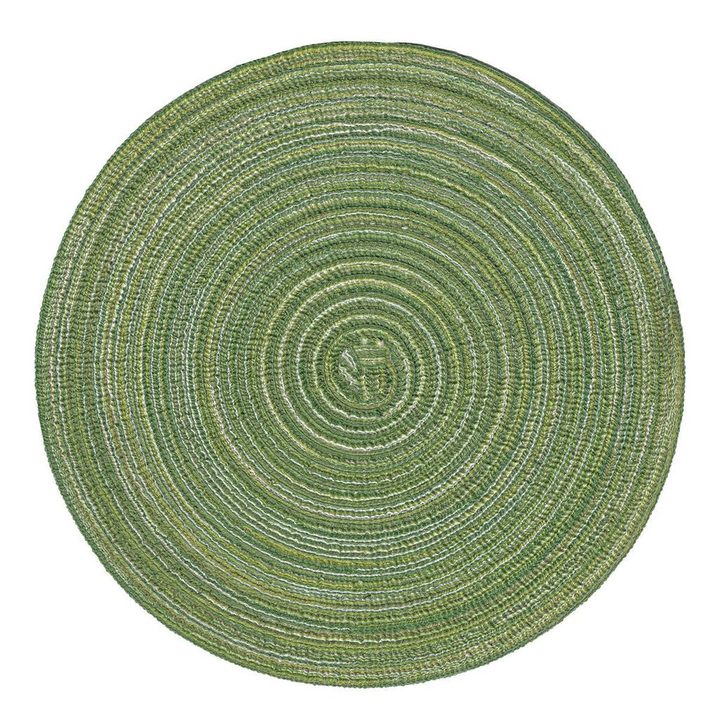 European Round Cotton Yarn Non-Slip Washable Woven Placemat - Simple Dining Table Insulation Mat