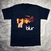 Blur Band Geschenk für Fans Schwarz Unisex Baumwoll-T-Shirt Alle Größen