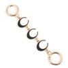 Extension Chain DIY Shoulder Bag Strap Replacement Extended Shape Chain Hollow Moon Purse Polished Lightweight Wallet Strap