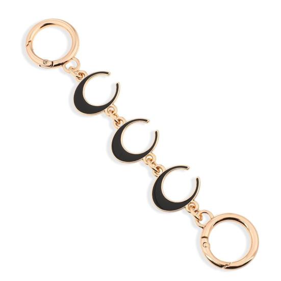 Extension Chain DIY Shoulder Bag Strap Replacement Extended Shape Chain Hollow Moon Purse Polished Lightweight Wallet Strap