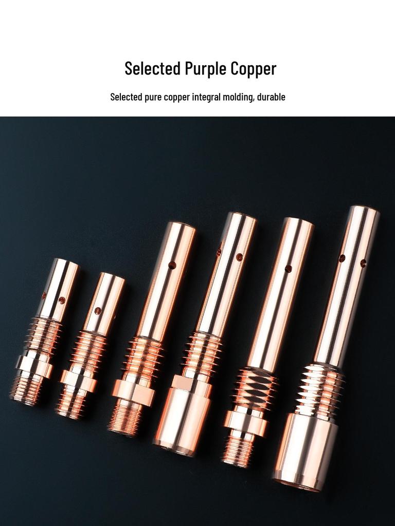 Purple Copper 500A Welding Gun Conductive Tip Holder, Gas Shielded 200A/350A MIG Accessories