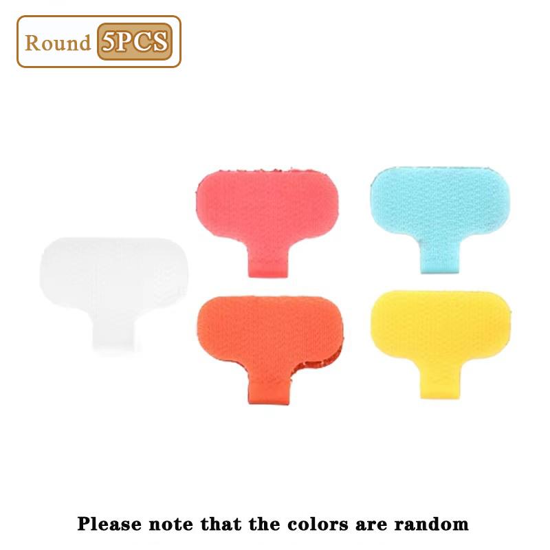 5-100PCS Cable Label Magic Tape Writable ColoredCable Identification Strap Self AdhesiveWire Management Classification Organizer