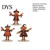 Vintage Halloween Party Supplies 3Pcs Wooden Pumpkin Scarecrow Ornaments, Table Centerpiece, Handcrafted Autumn Favors Desktop Decoration for